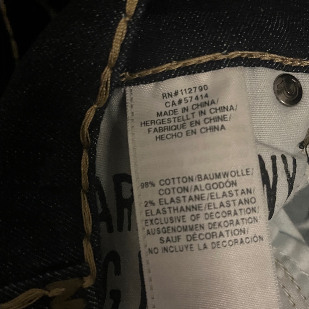True Religion Dark Blue Jeans - Picture 6 of 7